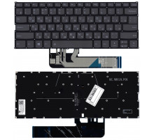 Клавиатура для ноутбука Lenovo Yoga C740-14 черная с подсветкой