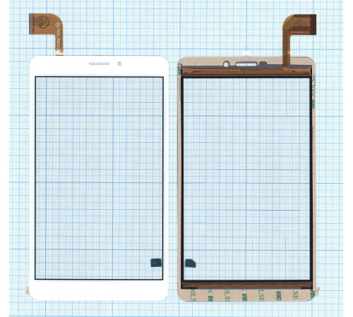 Сенсорное стекло (тачскрин) FPCA-70A23-V01 белое
