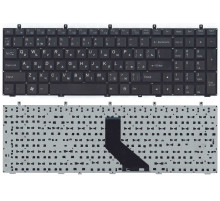 Клавиатура для ноутбука DNS 0170720 Clevo W350 w370 черная (плоский ENTER)