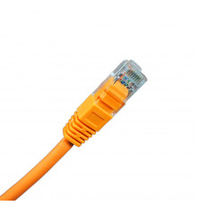 Шнур коммутационный BNH, кат. 5е, неэкр., U/UTP, RJ45/RJ45, d 5,5 0.15м, LSZH, AWG24 оранжевый, (B500-UTP-5E-0.15-LSZH-OR)