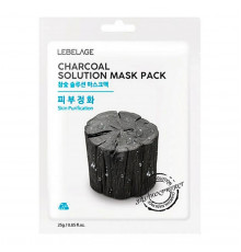 Lebelage Тканевая маска с экстрактом древесного угля / Charcoal Solution Mask Pack, 25 г