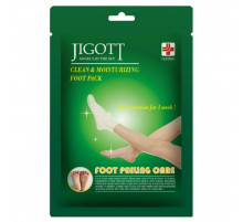 Jigott Отшелушивающие пилинг-носочки / Clean & Moisturizing Foot Pack, 1 пара