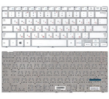 Клавиатура для ноутбука Samsung NP915S3 белая, без рамки