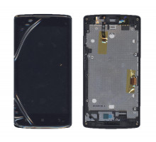 Дисплей для Lenovo A2010 черный с черной рамкой