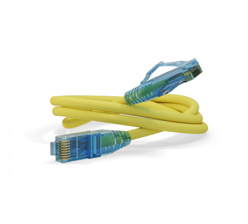 PC-LPM-UTP-RJ45-RJ45-C6-1M-LSZH-YL Патч-корд U/UTP, Cat.6 (100% Fluke Component Tested), LSZH, 1 м, желтый Hyperline