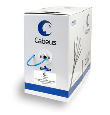 Cabeus UTP-4P-Cat.5e-SOLID-BL Кабель витая пара UTP (U/UTP), категория 5e, 4 пары 0,51мм (24 AWG), одножильный, синий (305 м)