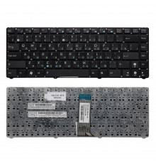 Клавиатура для ноутбука Asus U20, UL20, Eee PC 1201, 1215, 1215B Series. Плоский Enter. Черная. Без рамки. PN: 9J.N2K82.90R.