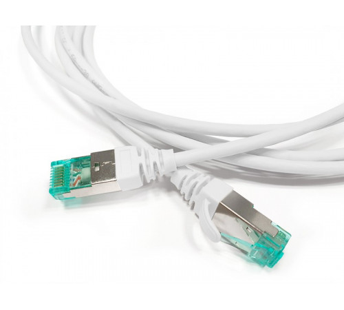 PC-LPT-SFTP-RJ45-RJ45-C6a-5M-LSZH-WH Патч-корд S/FTP, экранированный, категория 6a (100% Fluke Component Tested), 30AWG, LSZH, 5 м, белый Hyperline