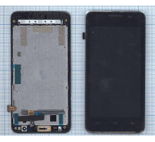 Дисплей для Huawei Ascend G510 черный с рамкой