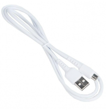 Кабель USB BOROFONE BX16 для Micro USB, 2.4A, длина 1м, белый