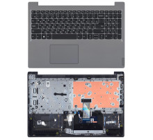 Клавиатура для ноутбука Lenovo IdeaPad S145-15 топкейс серый