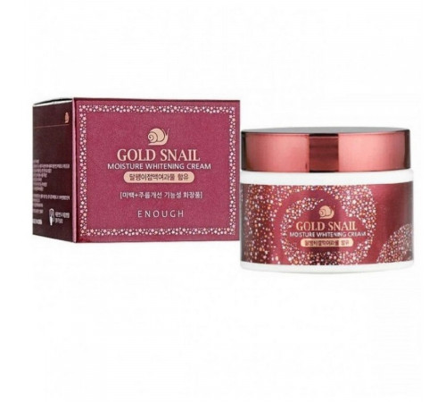 Enough Крем для лица увлажняющий с осветляющим эффектом / Gold Snail Moisture Whitening Cream, 50 мл