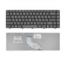 Клавиатура для ноутбука Dell Inspiron M5030, N5030 Series. Плоский Enter. Черная, без рамки. PN: NSK-DJH0R.