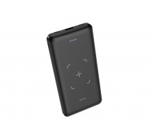 Внешний аккумулятор Powerbank HOCO J50 Surf, с беспроводной зарядкой, 2A, 10000 mAh, черный
