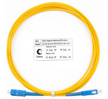 Cabeus FOP(s)-9-SC-SC-3m Шнур оптический simplex SC-SC 9/125 sm 3м LSZH