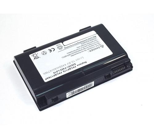 Аккумуляторная батарея для ноутбука Fujitsu LifeBook A1220 10.8V 5200mAh BP176-3S2P OEM черная