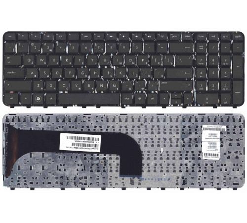 Клавиатура для ноутбука HP Pavilion M6-1000, M6-1100, M6-1200 черная, с рамкой