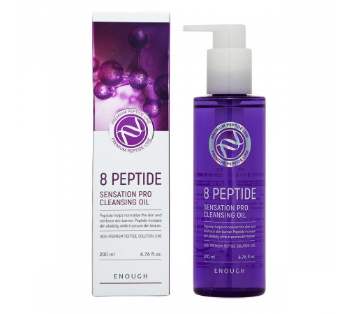 Enough Гидрофильное масло для умывания с пептидами / 8 Peptied Sensation Pro Cleansing Oil, 200 мл