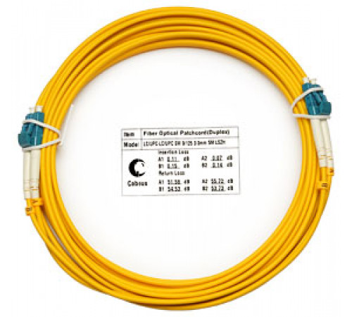 Cabeus FOP(d)-9-LC-LC-5m Шнур оптический duplex LC-LC 9/125 sm 5м LSZH