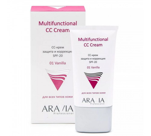 Aravia CC-крем для лица защитный SPF-20 / Multifunctional CC Cream тон 01, 50 мл