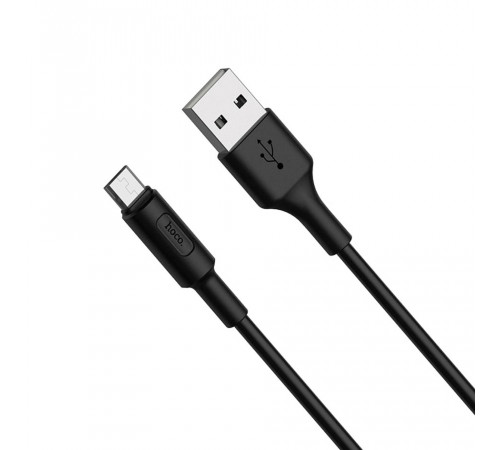 Кабель USB HOCO X25 Soarer для Micro USB, 2А, длина 1м, белый