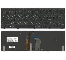 Клавиатура для ноутбука Lenovo IdeaPad Y580 черная, с подсветкой
