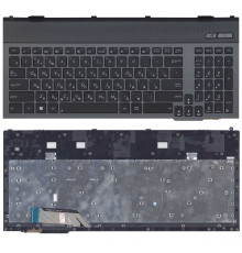 Клавиатура для ноутбука Asus G55 G55V G55VW G57 G57V G57VW черная с рамкой и подсветкой