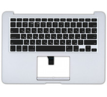 Клавиатура для ноутбука MacBook A1369 2010+ черная без подсветки плоский ENTER топ-панель