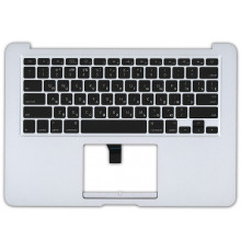 Клавиатура для ноутбука MacBook A1369 2010+ черная без подсветки плоский ENTER топ-панель