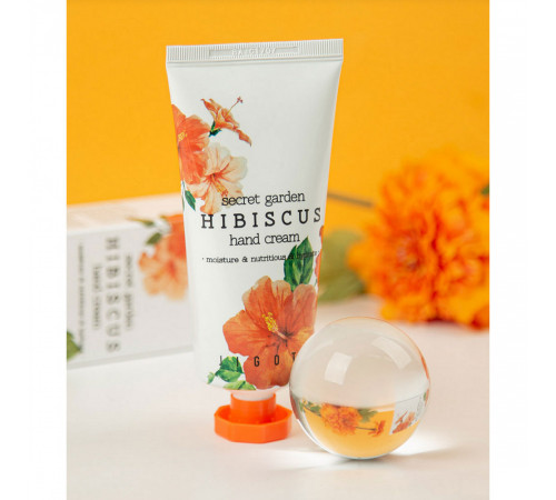 Jigott Крем для рук с экстрактом гибискуса / Secret Garden Hibiscus Hand Cream, 100 мл