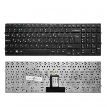 Клавиатура для ноутбука Sony Vaio VPC-EB Series. Г-образный Enter. Черная, без рамки. PN: 148792871.