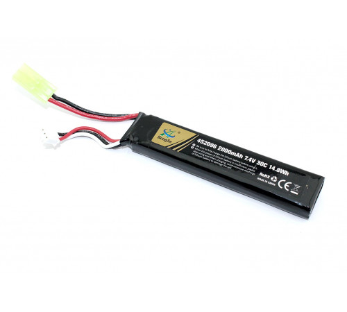 Аккумулятор Li-Pol 7.4V 452096 2000mAh разъем mini Tamiya plug