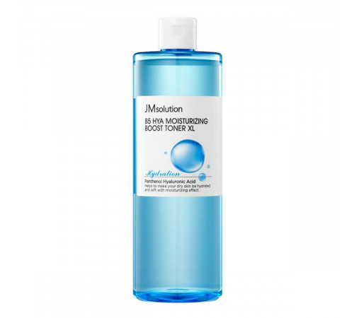 JMsolution Увлажняющий тонер для лица с пантенолом / B5 Hya Moisturizing Boost Toner XL, 500 мл