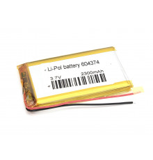 Аккумулятор Li-Pol (батарея) 6*43*74мм 2pin 3.7V/2300mAh