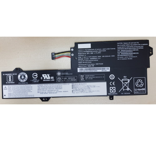 Аккумулятор для Lenovo IdeaPad 320S-13IKB, Yoga 720-12IKB, 330-11IGM (L17L3P61), 36Wh, 3108mAh, 11.58V, ver.1