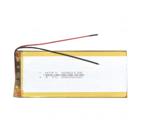 Аккумулятор Li-Pol (батарея) 3*50*135мм 2pin 3.7V/2800mAh