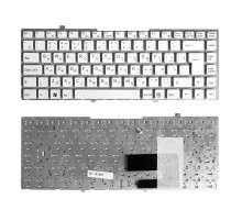 Клавиатура для ноутбука Sony Vaio VGN-FW Series. Г-образный Enter. Белая, без рамки. PN: 148084121, NSK-S810R.