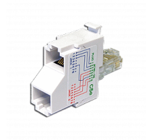 T-адаптер, 1 телефонный и 1 компьютерный порт TWT-T-E2-U2