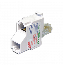 T-адаптер, 1 телефонный и 1 компьютерный порт TWT-T-E2-U2