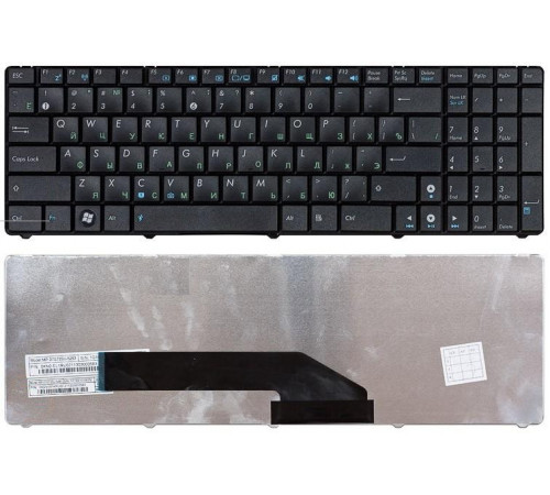 Клавиатура для ноутбука Asus K50, K60, K70 черная Клавиатура для ноутбука Asus K50, K60, K70 черная