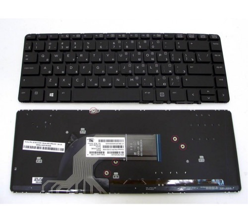 Клавиатура для ноутбука HP Probook 430 G2, 440 G0, 440 G1, 440 G2, 445 G1, 445 G2, без рамки, с подсветкой