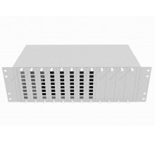 Кросс оптический стоечный 19", 64 SC/DLC адаптеров, 3U, серый, TopLAN
