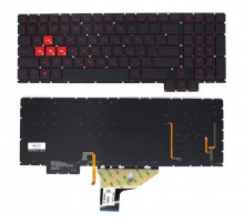 Клавиатура для ноутбука HP Omen 15-CE черная, с подсветкой