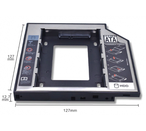 Optibay 12.7 мм, переходник SATA