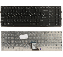 Клавиатура для ноутбука Sony Vaio VPC-CB черная, без рамки