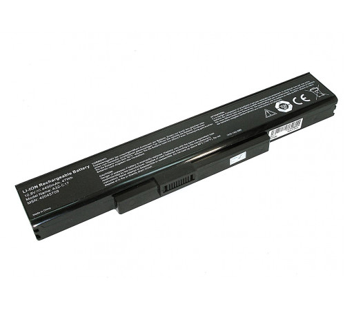 Аккумуляторная батарея для ноутбука DNS P7628 14.4V 4400mAh A41-C17 черная