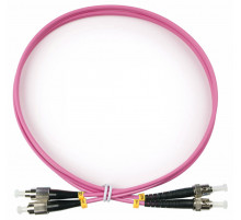 Патч-корд оптический TopLan, дуплексный, FC/PC-ST/PC, MM 50/125 (OM4), 120 м, LSZH