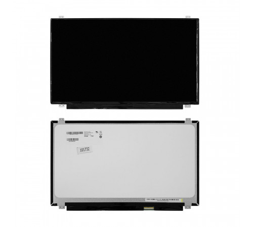 Матрица для ноутбука 15.6" 1920x1080 FHD, 40 pin LVDS, Slim, LED, TN, крепления сверху/снизу (уши), глянцевая. PN: B156WH03 V.0.