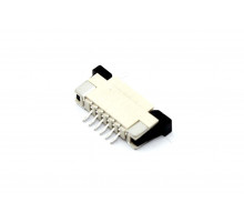 Разъем FPC  Half Coverage Top Contact 1.0K-BS-6PWB 6 pin высота 2мм шаг 1мм