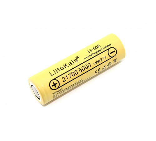 Аккумулятор типа 21700 Li-Ion LiitoKala Lii-50E 5000mAh, 3.7V